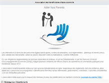 Tablet Screenshot of aidernosparents.org